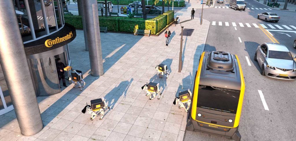 Continental demonstrates autonomous delivery robots at CES 2019