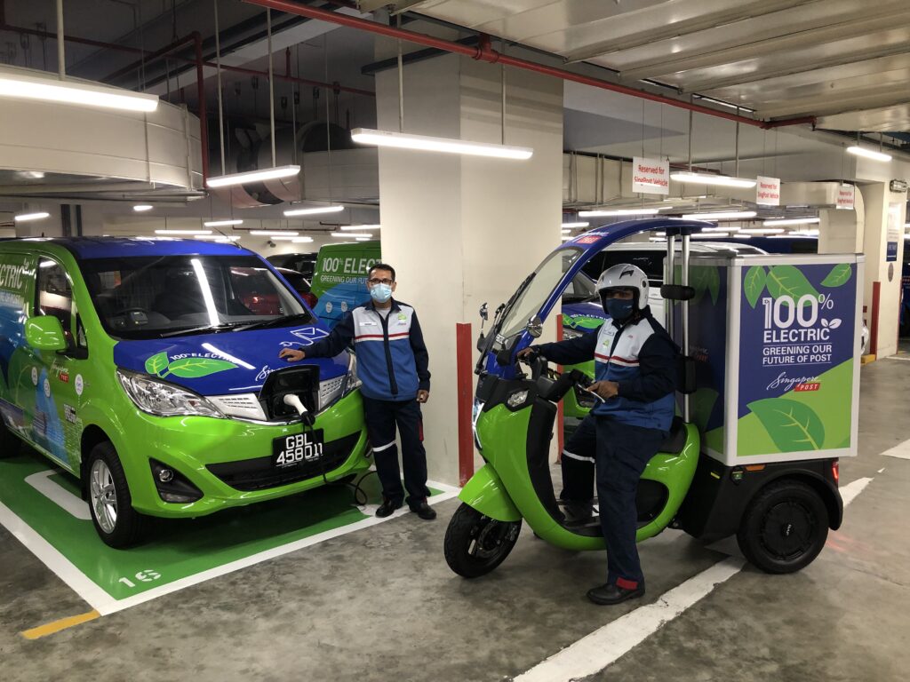 SingPost pledges to switch entire delivery fleet to electric by 2026