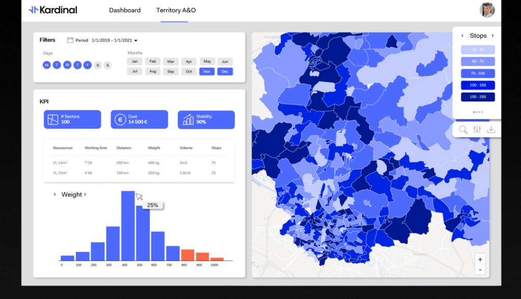 Kardinal launches geographic sectorization software for delivery sector