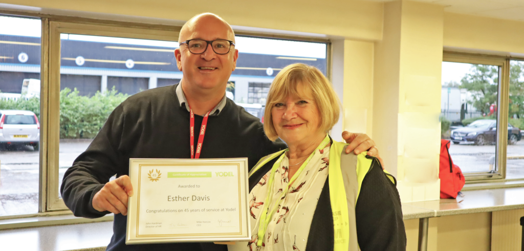 Yodel employee celebrates 45 years with the company