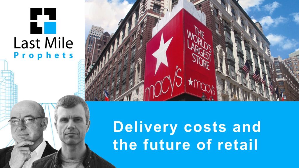 Delivery costs and the future of retail