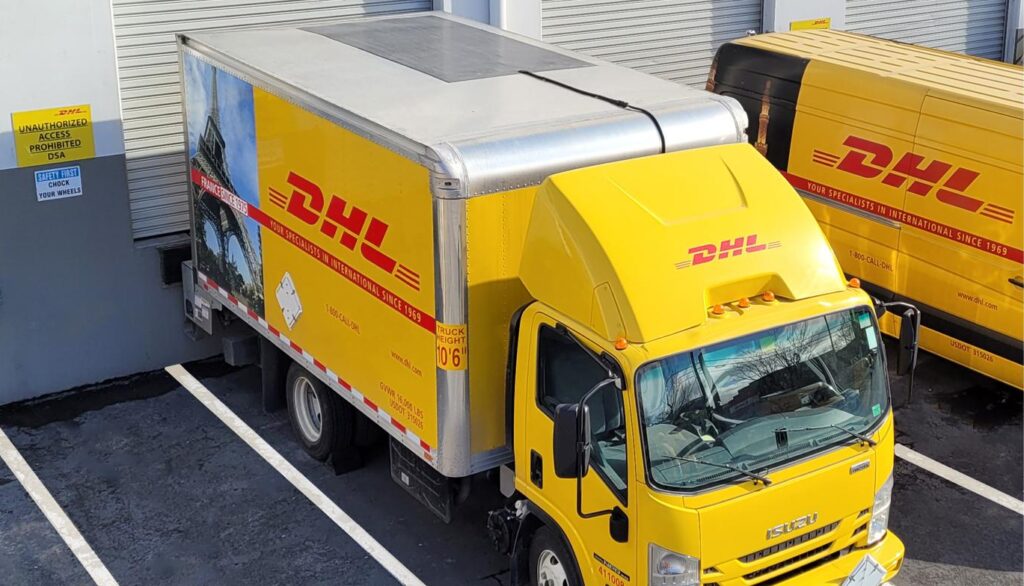 DHL Express equips trucks with solar technology to power ancillary equipment