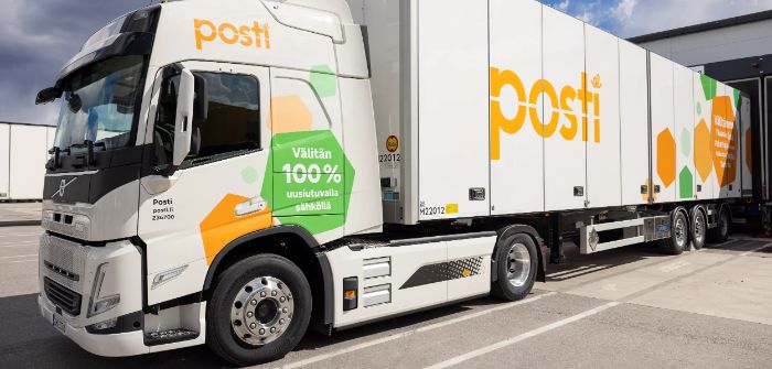 Posti’s first electric truck hits the road