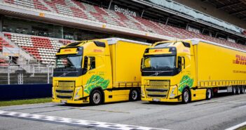 DHL launches Formula 1 biofuel truck fleet