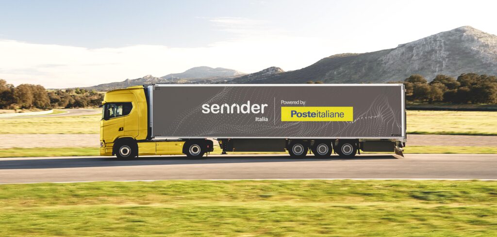 Poste Italiane signs agreements for digitalization of passenger and freight transport Poste Italiane freight vehicle on the road