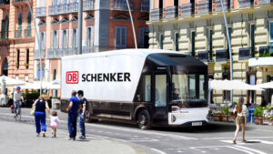 New terminal and e-trucks provide cleaner logistics for DB Schenker