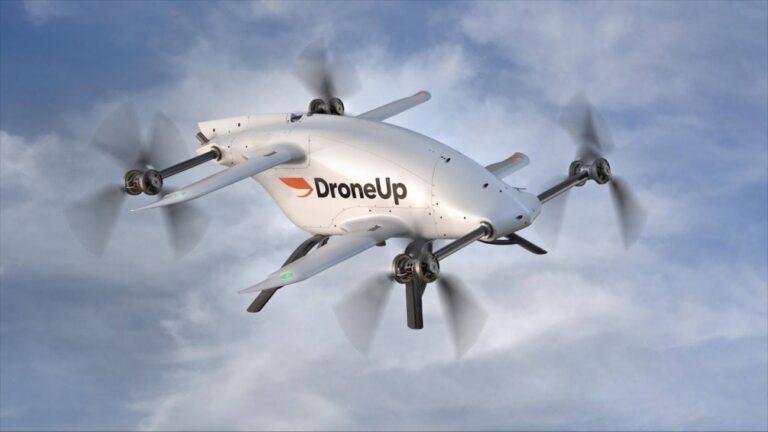 Last-mile logistics transformed by DroneUp autonomous ecosystem DroneUp next-generation drone.