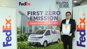 FedEx sets record for first zero-emission cross-border delivery from Malaysia to Singapore