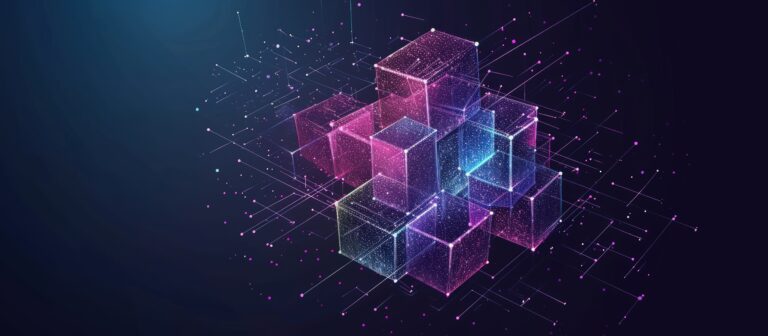OPINION: The e-commerce bottleneck – unlocking the next era of fulfillment Futuristic metaverse digital cubes blocks technology network connection concept. AI generated image