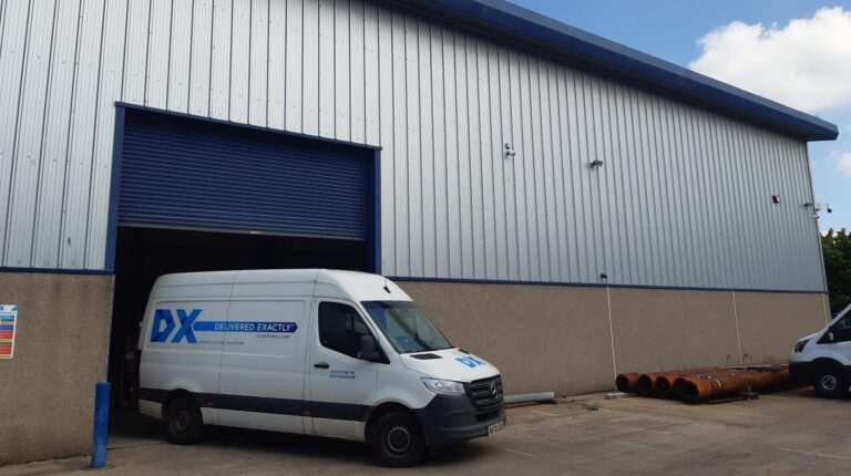 DX Group expands parcel handling capacity in Scotland DX van at Aberdeen depot