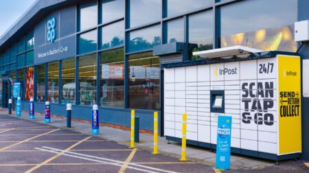 Co-op expands locker partnership with InPost InPost locker outside Co-op store