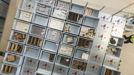 Birds Eye view of the VersaTile tote system