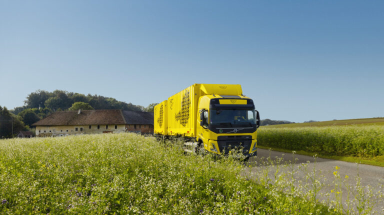 Austrian Post converts truck fleet to HVO fuel Yellow Austrian Post truck running on HVO