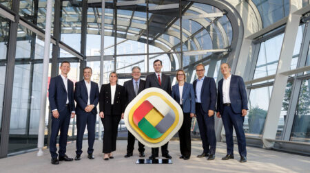 DHL launches 2030 growth strategy DHL Group management board with new 2030 strategy logo.
