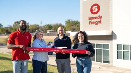 Speedy Freight invests $1.5m in US expansion L to R: Kenneth White, Starr Bollefer, Kody Slade and Estefany Ramirez.