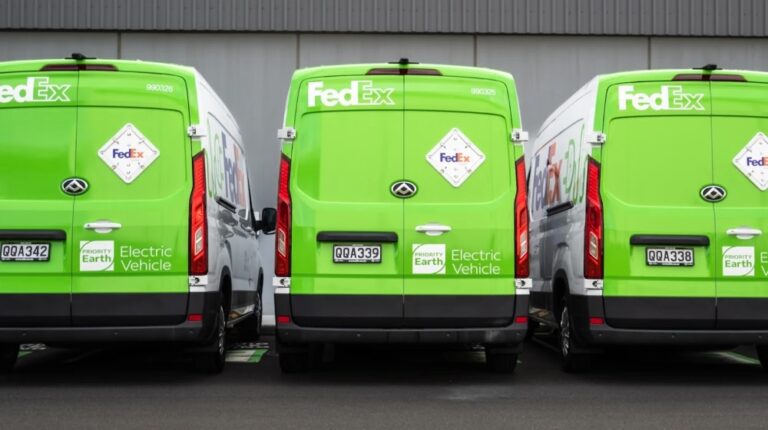 FedEx adds electric vehicles to New Zealand delivery fleet.