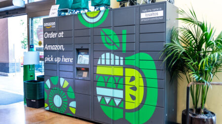 ANALYSIS: Will US consumers ever embrace parcel lockers? Amazon locker located inside Whole Foods in San Francisco bay area