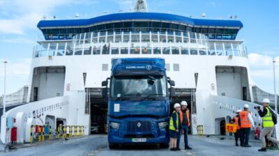 First Channel crossing by a heavy-duty electric truck made on P&O Ferries’ newest hybrid vessel