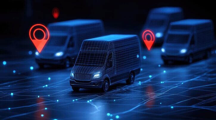 OPINION: How unified data will define last-mile excellence in 2026 Isometric logistics route visualization system.