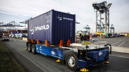 DP World Antwerp trials self-driving vehicle in live terminal operations DP World Antwerp trials self-driving vehicle in live terminal operations.