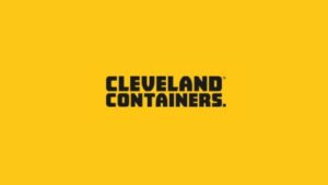 Cleveland Containers logo in black text on a yellow background.