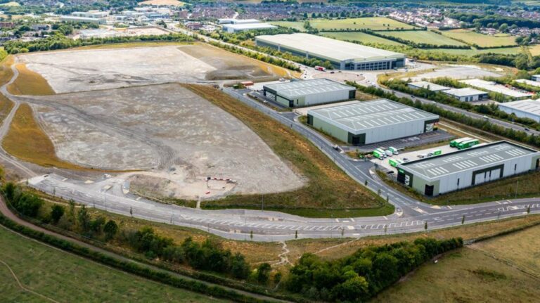 Harworth to develop last-mile parcel facility in Barnsley in the UK Aerial view of the site in Barnsley in the UK where Harworth will develop a new last-mile logistics facility.