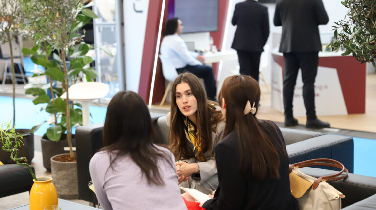 Parcel+Post Expo 2026 – one week to go! Women networking at Parcel+Post Expo.
