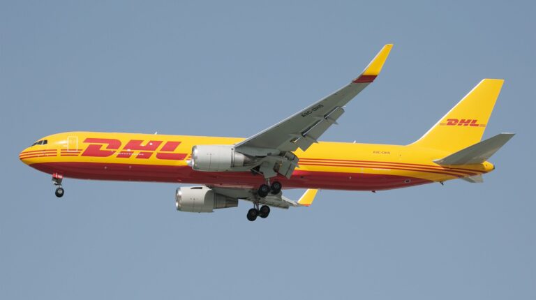 DHL Express adds weekly freighter flight between Bahrain and Johannesburg A DHL cargo plane in flight.