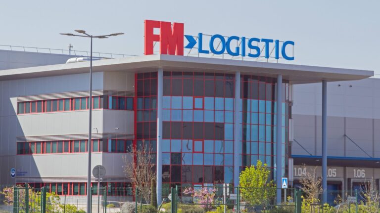 FM Logistic completes Schäflein acquisition FM Logistic office building with company logo.