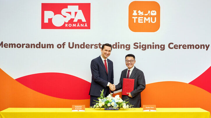 Temu signs memorandum of understanding with Poșta Română Temu and Poșta Română signing Memorandum of Understanding.